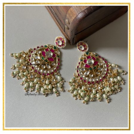 Pacchi Kundan Earrings - Multi