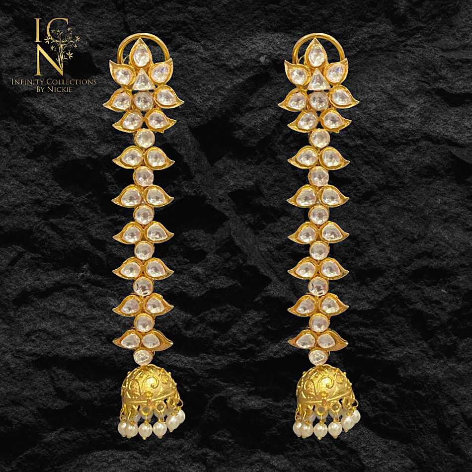 Sleek Kundan Jhumki