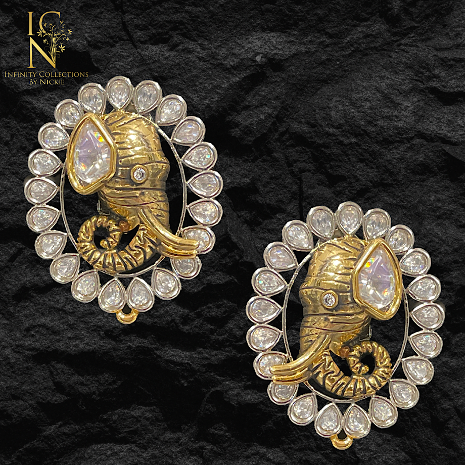 Uncut Kundan studs