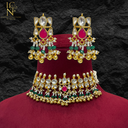 Pacchi Kundan choker set