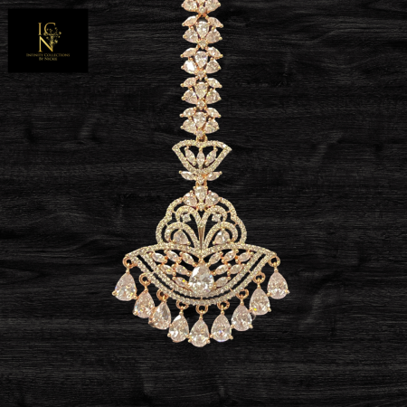 Aaliyah Rosegold Maangtikka