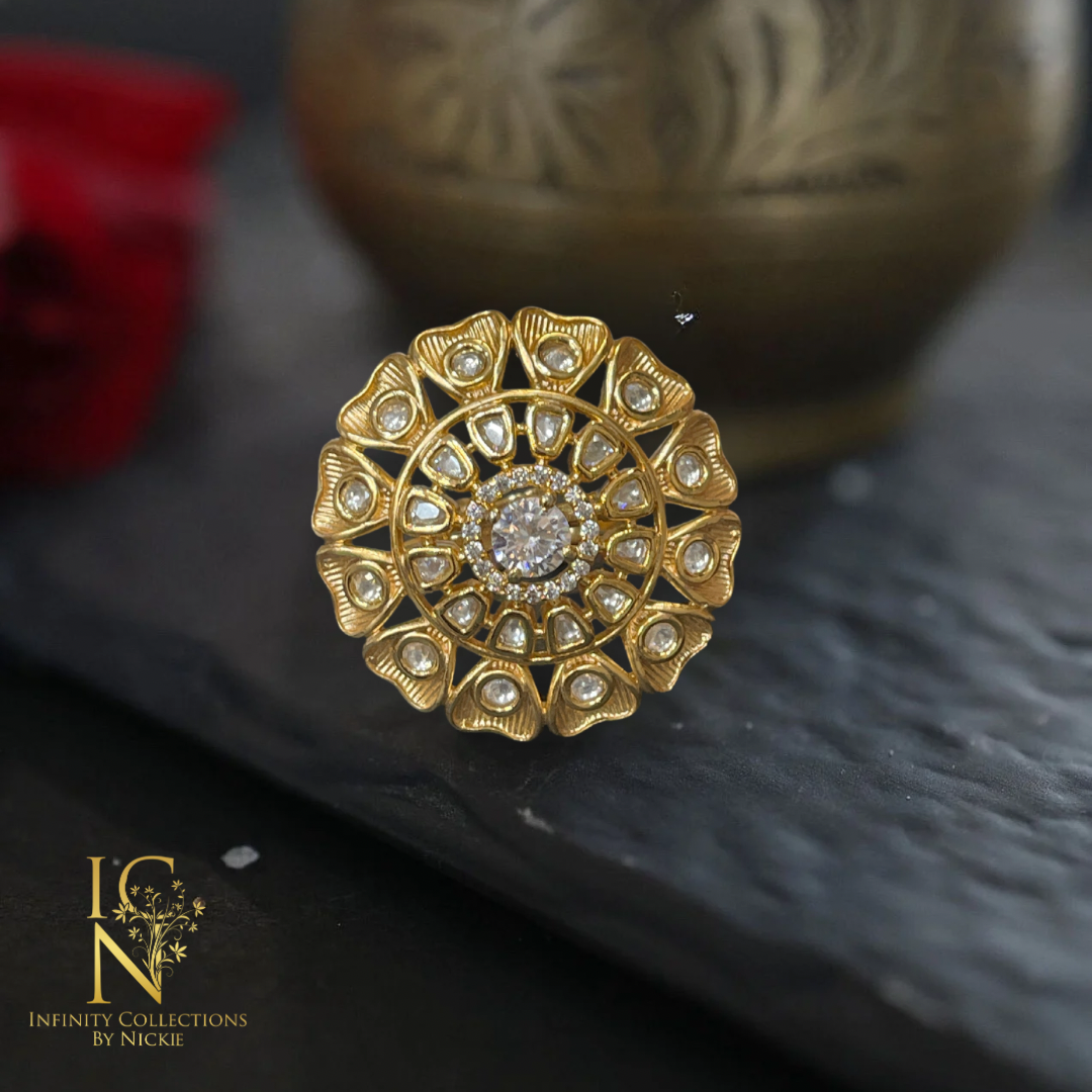 Polki Kundan Ring