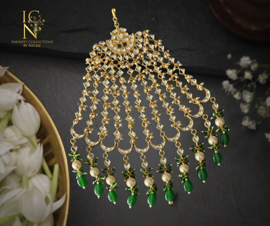 Oversized Pacchi Kundan Passa - Image 2