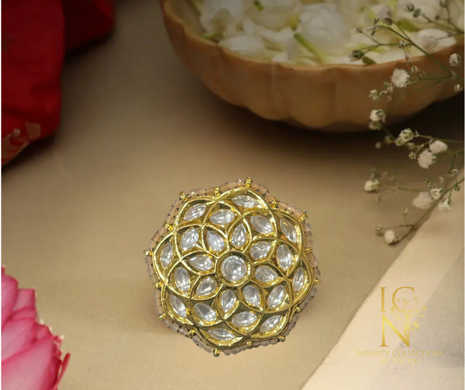 Kundan Polki Ring