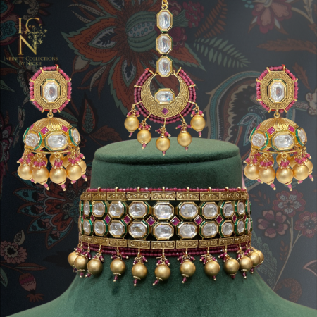 Bikaneri Kundan Choker set