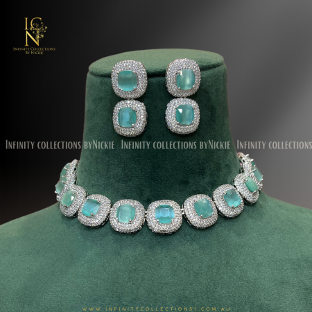 Cubic Zirconia Set - Mint