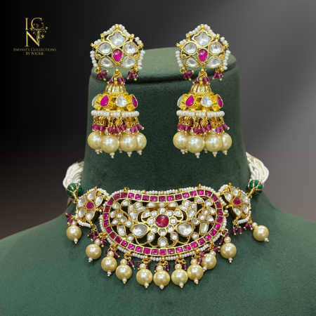 Pacchi Kundan necklace set