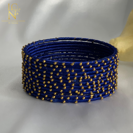 Navy Thread Bangles (Pack of 12)