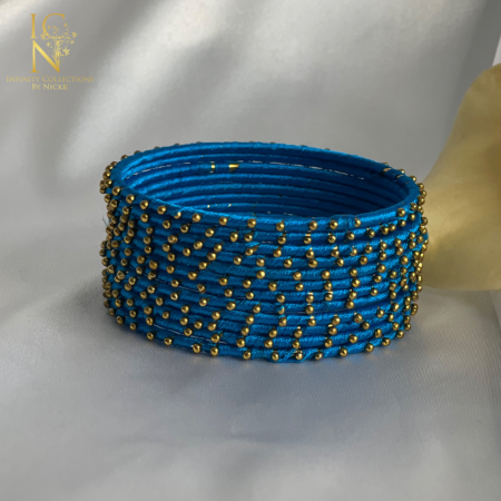 Blue Thread Bangles (Pack of 12)