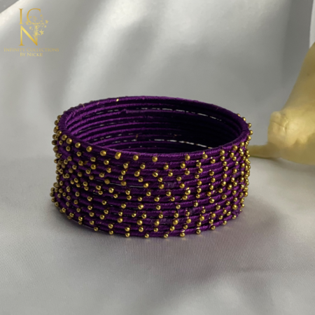 Purple Thread Bangles (Pack of 12)