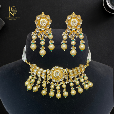 Pacchi Kundan choker set