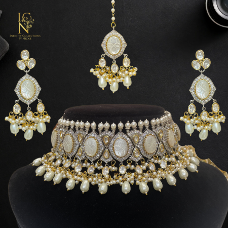 Victorian Ivory choker set