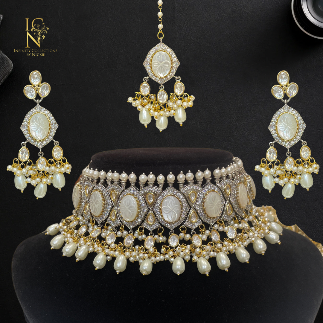 Victorian Ivory choker set