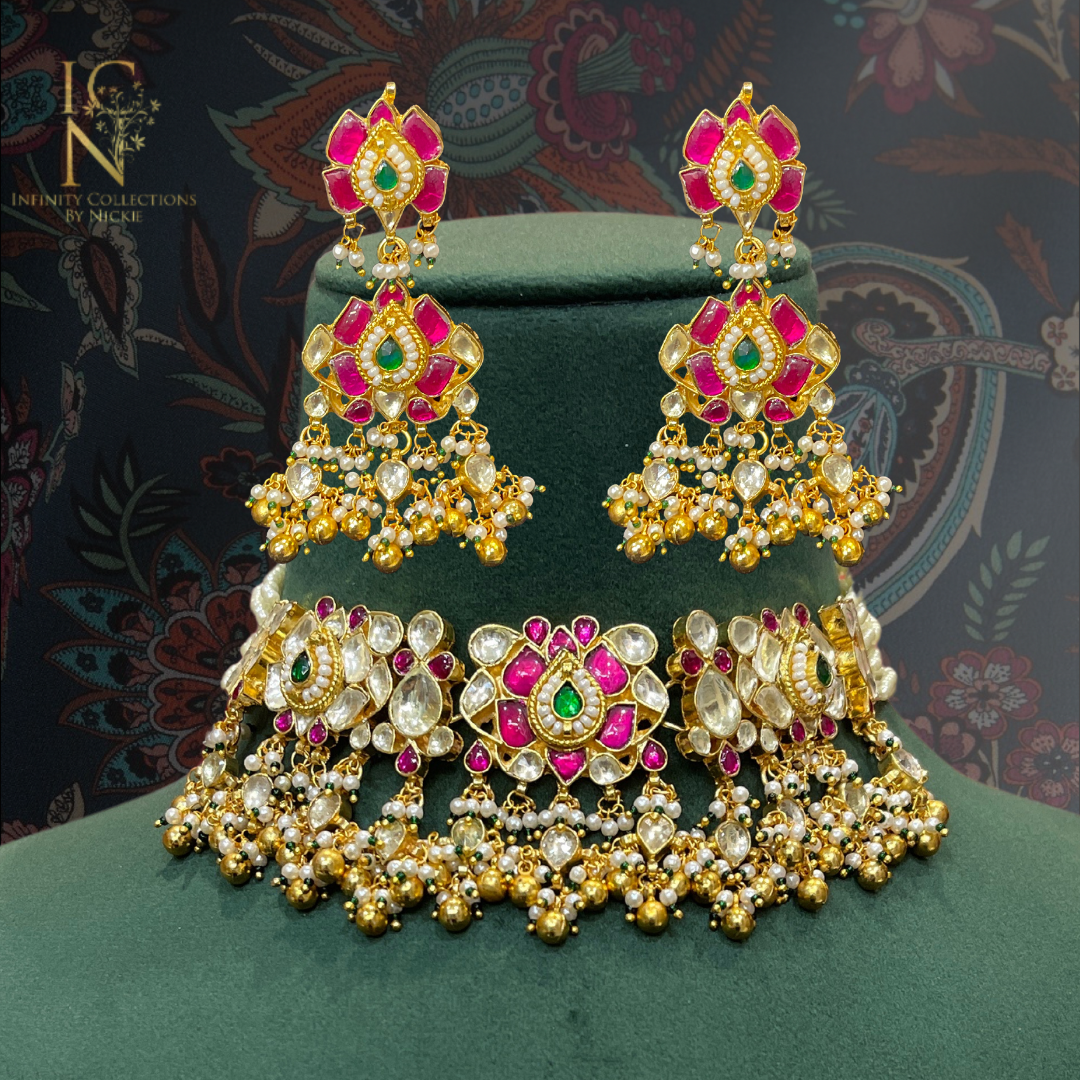 Multi Pacchi Kundan Set
