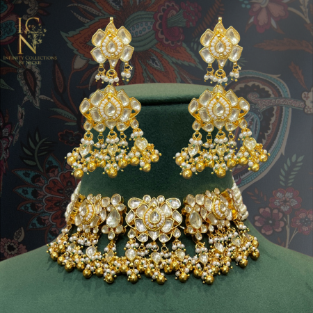Pacchi Kundan necklace set